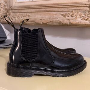 Dr. Martens Black Patent Chelsea Boots